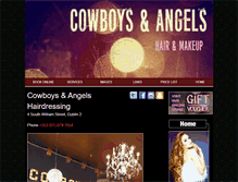 Tablet Screenshot of cowboys-and-angels.ie